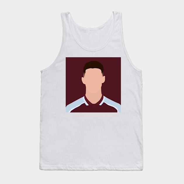 Declan Rice Minimalistic Face Art Tank Top by GotchaFace